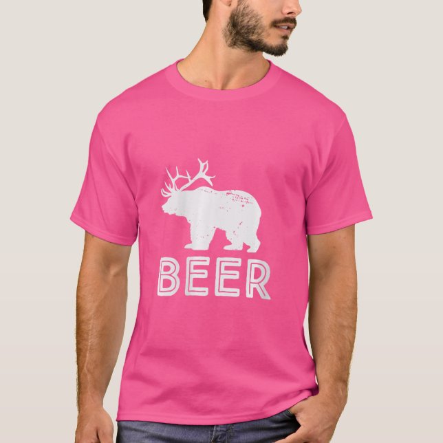 Camiseta Caza de cerveza de oso para mujeres (Anverso)