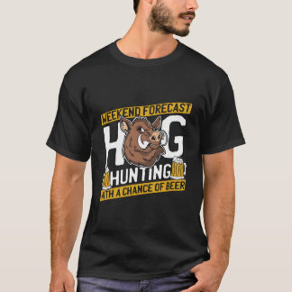 Camiseta Caza de cerveza del cazador de vida silvestre jaba