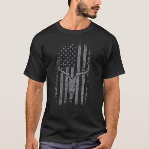 Camiseta Caza de ciervos Bandera Americana Bowaching Whitet
