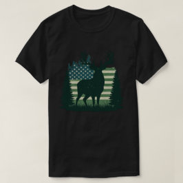 Camiseta Caza de ciervos Cazadores de Larga Manga de la Ban