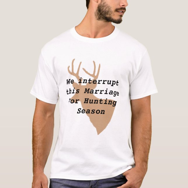 Camiseta Caza de ciervos cómicos (Anverso)