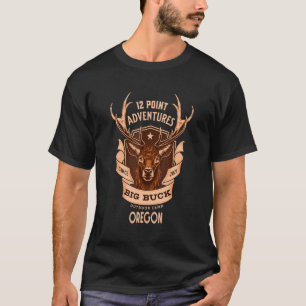 Camiseta Caza de Ciervos en Oregon Para Hombres