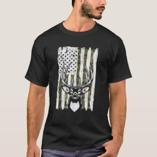 Camiseta Caza de ciervos machos de cola blanca Camuflaje am