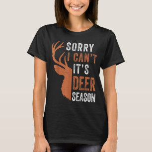 Camiseta Caza de ciervos para hombres lo siento no puedo es