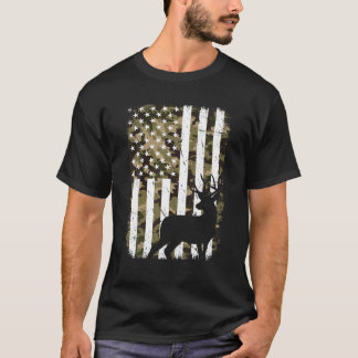 Camiseta Caza de ciervos Retro Cazador Patriótico Estados U