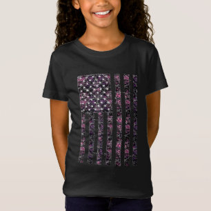 Camiseta Caza de ciervos rosados Camo Camouflage Estados Un