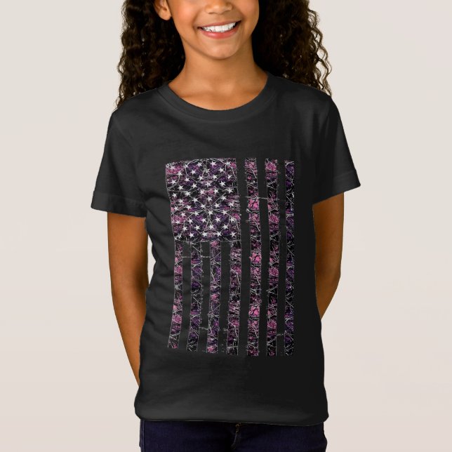 Camiseta Caza de ciervos rosados Camo Camouflage Estados Un (Anverso)