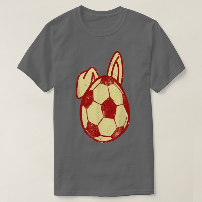 Camiseta Caza de conejo de fútbol aburrido jugador de fútbo (Diseño del anverso)