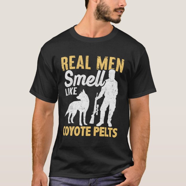Camiseta Caza de Coyote Caza Caza Caza de Coyote Yote Olor  (Anverso)