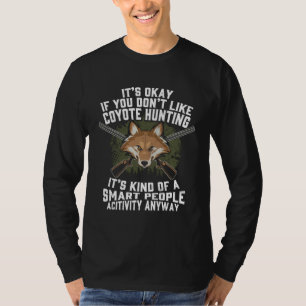 Camiseta Caza de Coyote Caza Para Hombres Yote Coyote Marró