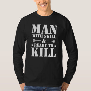 Camiseta Caza De Coyote Con Habilidades Y Listo Para Matar 