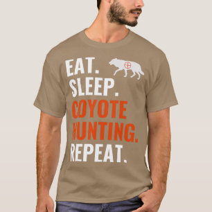 Camiseta Caza de Coyote por el sueño por el sueño repite la