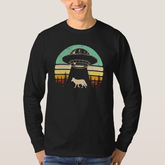 Camiseta Caza De Coyote Secuestro Único Ufo Yote Hunter Al (Anverso)