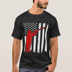 Camiseta Caza de cruces de ciervo de caza de ballenas blanc