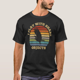 Camiseta Caza de Falconería que juego con objetos agudos pa