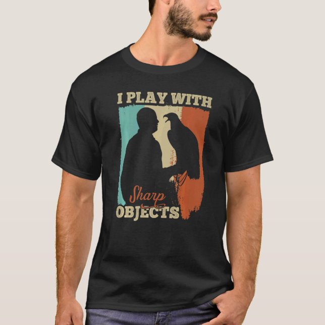 Camiseta Caza de Falconería que juego con objetos agudos pa (Anverso)