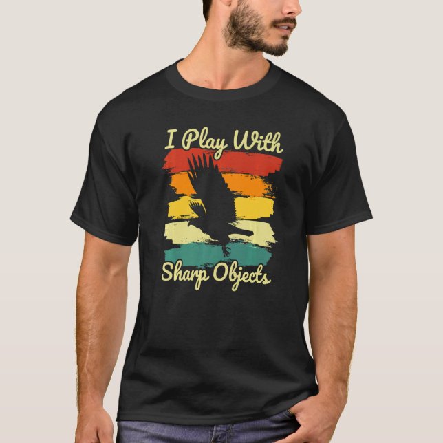 Camiseta Caza de Falconería que juego con objetos agudos pa (Anverso)