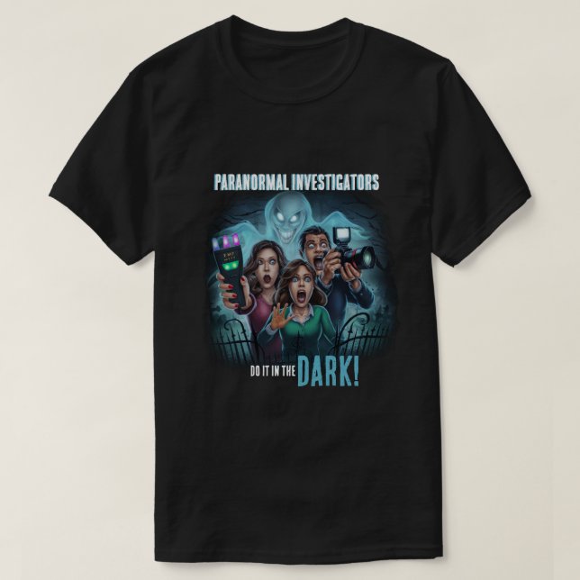 Camiseta Caza de fantasma - Investigador paranormal (Diseño del anverso)