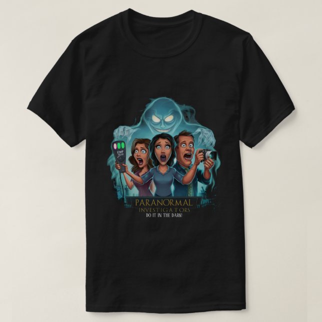 Camiseta Caza de fantasma - Investigador paranormal (Diseño del anverso)