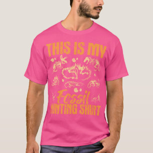 Camiseta Caza de fósiles - Paleontólogo de los Huesos de Di