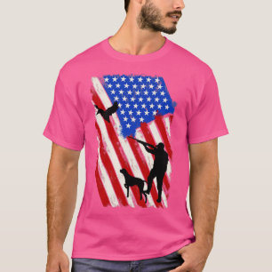 Camiseta Caza de ganso de la bandera estadounidense