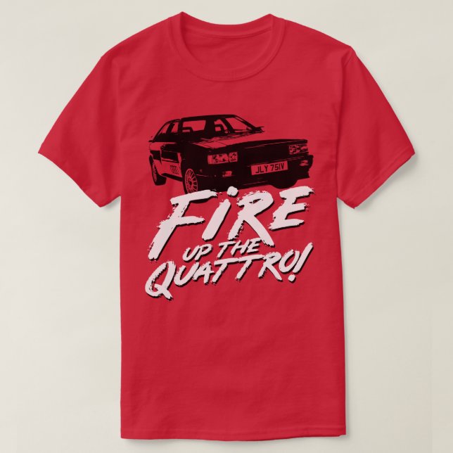 Camiseta Caza de genes incendió el cuarttro (Diseño del anverso)