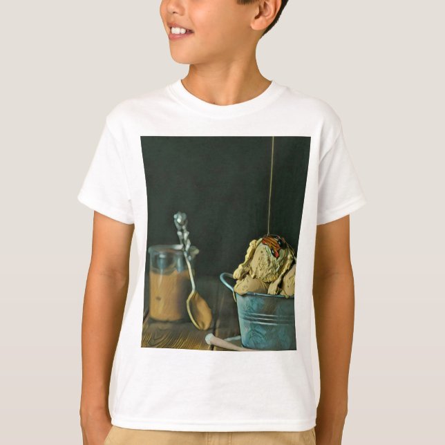 Camiseta Caza de helado de chocolate (Anverso)