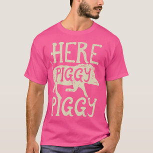 Camiseta Caza De Hog Aquí Cazador Salvaje De Boar Gracioso