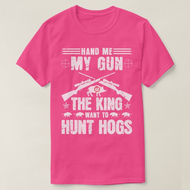 Camiseta Caza de Hog Boar Hunter 1 (Diseño del anverso)