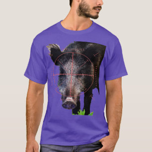 Camiseta Caza De Hog Boar Salvaje En Vector De Vista Art. 1