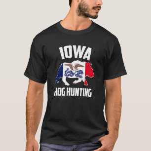 Camiseta Caza De Hog Iowa Caza Cerdo Boars Boar Hog Hunter 