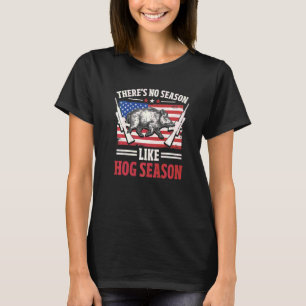 Camiseta Caza De Hog Salvaje Bandera Estadounidense Hogs Bo