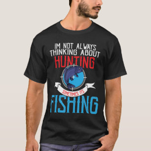 Camiseta Caza De Hombres Y Pesca En La Pesca