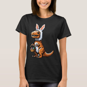 Camiseta Caza de huevo jurada con guijarro sorprende Conejo