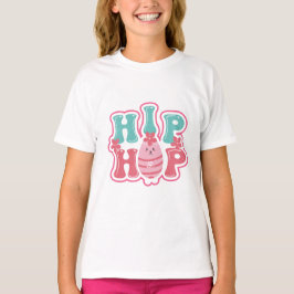 Camiseta Caza de huevos de conejito lindo Hip Hop Feliz Pas