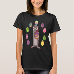 Camiseta Caza de huevos de Otter Día de Pascua Chica de ani