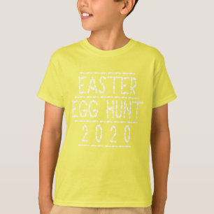Camiseta Caza de huevos de pascua 2020 divertida tipografía