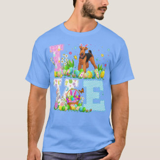 Camiseta Caza de huevos de Pascua Amor Airedale Terrier Dog