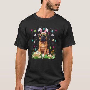 Camiseta Caza de huevos de Pascua del perro mastín oreja de