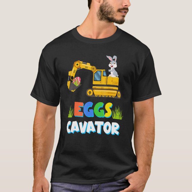 Camiseta Caza De Huevos De Pascua Para Niños Excavadores Ni (Anverso)