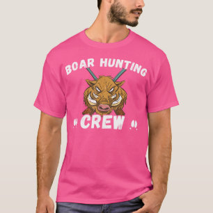Camiseta Caza de jabalíes de la tripulación de caza de garr