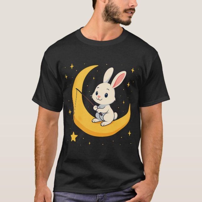 Camiseta Caza de la luna del conejo (Anverso)