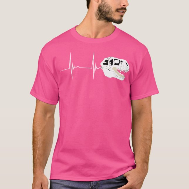Camiseta Caza de latidos fósiles Cazador Dino Skull Head T (Anverso)