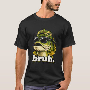 Camiseta Caza de Lubinas Camuflaje Camuflado Divertido