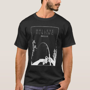 Camiseta Caza de lucioperca caracteres chinos anzuelos señu