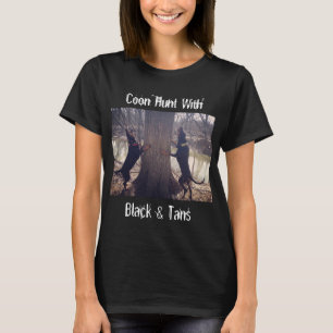 Camiseta Caza de monedas de mujeres con negro y tanques