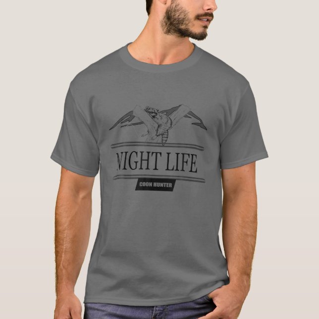 Camiseta Caza de monedas - Vida nocturna - Caza al aire lib (Anverso)