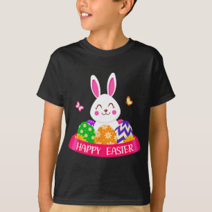Camiseta Caza de nueces de conejo conejo feliz día de Pascu
