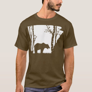 Camiseta Caza de oso pardo pardo - Arkansas mapa Hunter