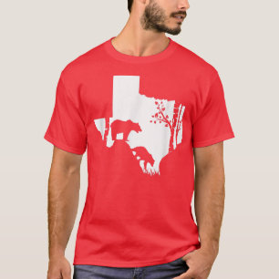 Camiseta Caza de oso pardo pardo - Cazador de mapas de TEXA